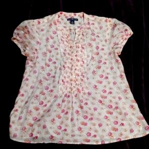 🌸GAP floral button paisley bubble sleeve blouse🌸 size M *LIKE NEW*